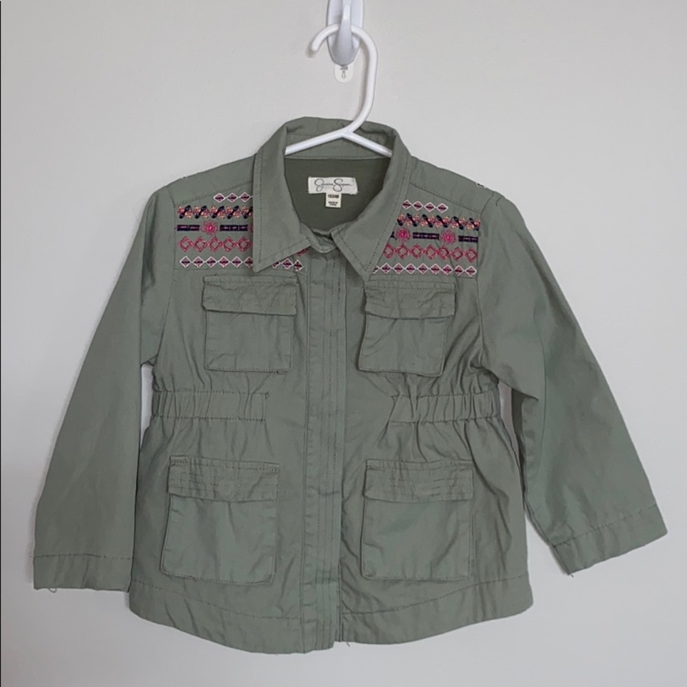Jessica Simpson Khaki Green Utility Jacket